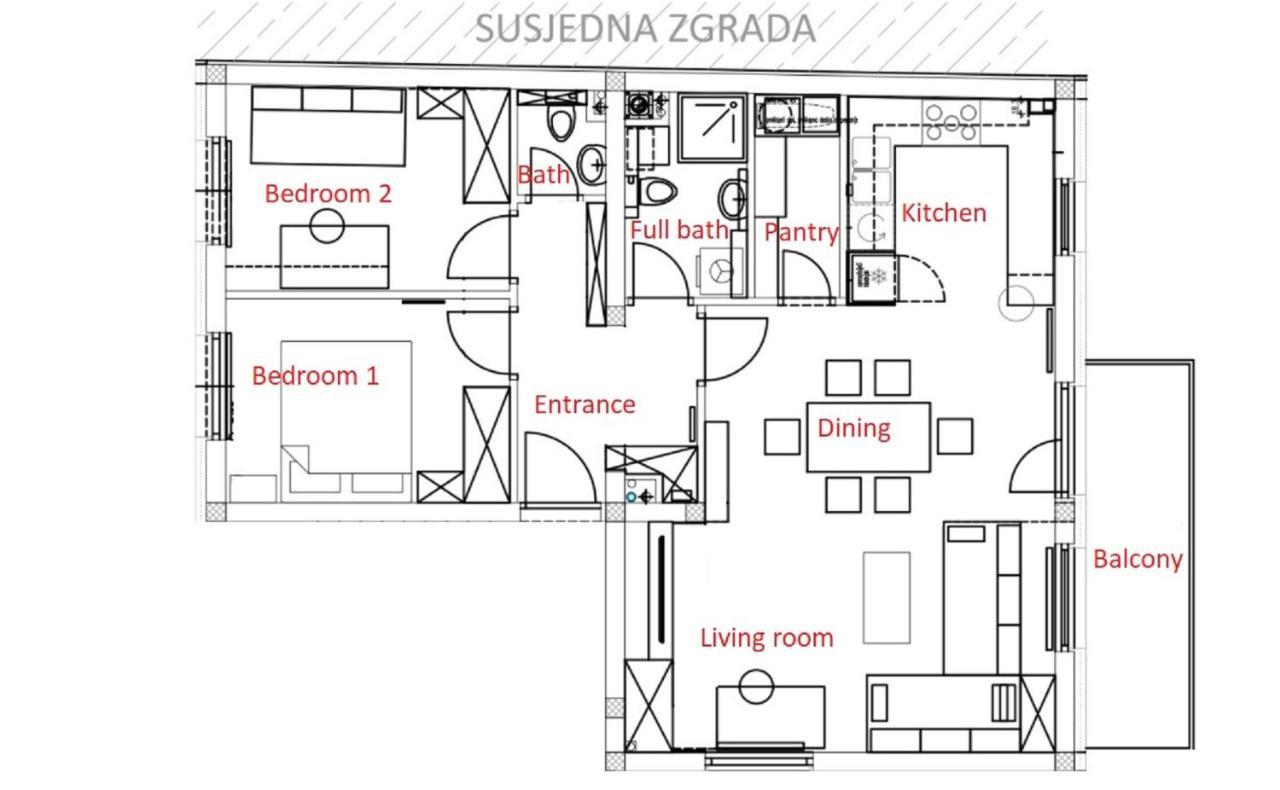 Modern 4-Star Luxury Apt - Wfh Ready, Free Parking Záhřeb Exteriér fotografie